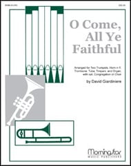 O Come All Ye Faithful Brass Quintet with Organ and opt Congregation cover Thumbnail